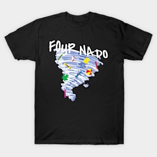 Fournado Kids Gift For Four Year Old Funny T-Shirt